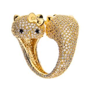 Two Faced Hello Kitty Ring Noir Jewelry Size 7